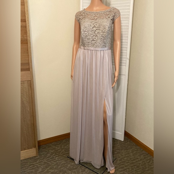 NWT size 16 Lace dress with long mesh skirt Bridesmaid Mother of the Bride Groom - Picture 5 of 13